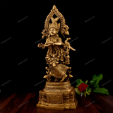 Brass Goddess Radha Idol