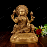 Brass Laxmi on Oval Paoti