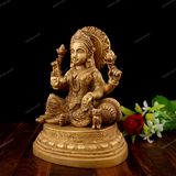 Brass Laxmi on Oval Paoti