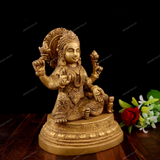 Brass Laxmi on Oval Paoti