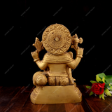Brass Ganesha on Oval Paoti