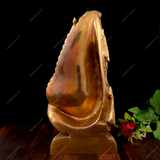 Brass Dancing Ganesha in Conch Shell