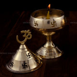 Brass Round Goblet Akhand Diya