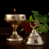 Brass Round Goblet Akhand Diya
