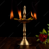 Brass PanchBatti Stand Diya for Puja