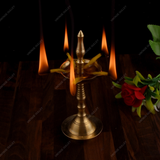 Brass PanchBatti Stand Diya for Puja