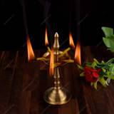 Brass PanchBatti Stand Diya for Puja
