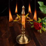 Brass PanchBatti Stand Diya for Puja