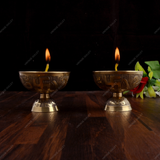 Brass Akhand Diya - Set of 2