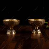 Brass Akhand Diya - Set of 2