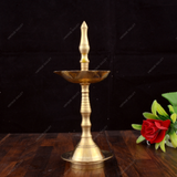Brass PanchBatti Stand Diya for Puja