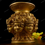 Brass Ashth Laxmi Kalash Home Decor