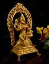 BRASS ARCH LORD LAXMI IDOL