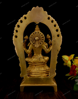 BRASS ARCH LORD LAXMI IDOL