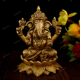 Brass God Ganesha Laxmi Idol