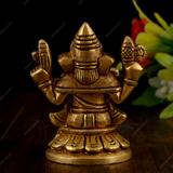 Brass Ganesha Idol Sitting Miniature