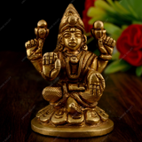 BRASS LORD LAXMI IDOL Miniature