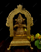 Brass Music Ganesha Idol - Shehnai