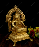 Brass Music Ganesha Idol - Harmonium