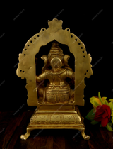 Brass Music Ganesha Idol - Harmonium