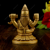 BRASS LORD SARASWATI IDOL Miniature