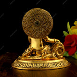 White Metal Golden Oxidized Bal Gopal Makhan