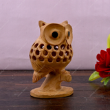 Wooden Owl with Baby Owl - Small