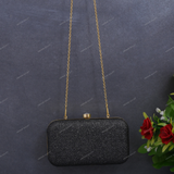 Glitter Clutch for Female - Black