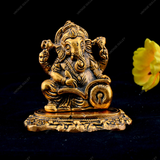 White Metal Small Ganesha Book