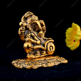 White Metal Small Ganesha Book