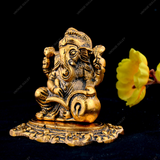 White Metal Small Ganesha Book