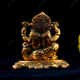 White Metal Small Ganesha Book