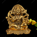 Metal Panch Mukhi Hanuman for Puja and Home Decor