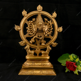 Brass Vishnu with 14 Hands and Narsimha Statue