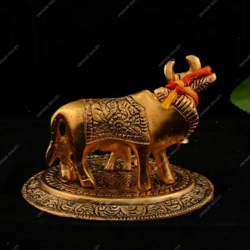 Metal Cow with Calf - Small