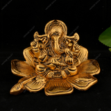Metal Kamal Patta Ganesha for Home Decor