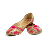 Women's Traditional Slip-On Mojari Jutti, Rajasthani Jutti - Vintage Gulley