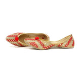 Women's Traditional Slip-On Mojari Jutti, Rajasthani Jutti - Vintage Gulley