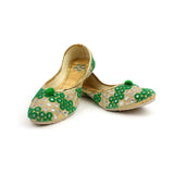 Women's Traditional Slip-On Mojari Jutti, Rajasthani Jutti - Vintage Gulley