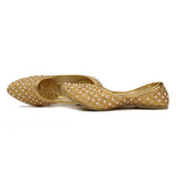 Women's Traditional Slip-On Mojari Jutti, Rajasthani Jutti - Vintage Gulley