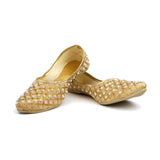 Women's Traditional Slip-On Mojari Jutti, Rajasthani Jutti - Vintage Gulley