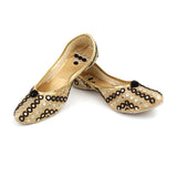 Women's Traditional Slip-On Mojari Jutti, Rajasthani Jutti - Vintage Gulley