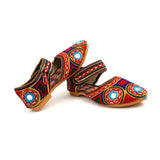 Women's Traditional Slip-On Mojari Jutti, Rajasthani Jutti - Vintage Gulley