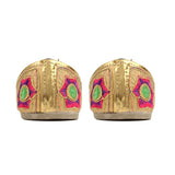 Women's Traditional Slip-On Mojari Jutti, Rajasthani Jutti - Vintage Gulley