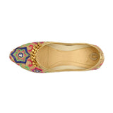 Women's Traditional Slip-On Mojari Jutti, Rajasthani Jutti - Vintage Gulley