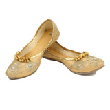 Women's Traditional Slip-On Mojari Jutti, Rajasthani Jutti - Vintage Gulley