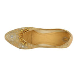 Women's Traditional Slip-On Mojari Jutti, Rajasthani Jutti - Vintage Gulley