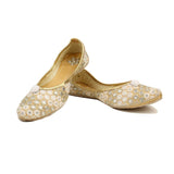 Women's Traditional Slip-On Mojari Jutti, Rajasthani Jutti - Vintage Gulley