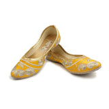 Women's Traditional Slip-On Mojari Jutti, Rajasthani Jutti - Vintage Gulley
