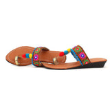 Women's Traditional Slip-On Mojari Jutti, Rajasthani Jutti - Vintage Gulley